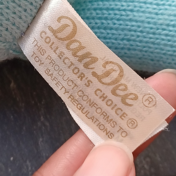 Dan Dee collectors choice Sock Monkey blue heart stripe sweater 9” Tall plush - Picture 8 of 11